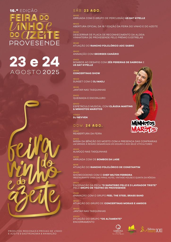 Feira do Vinho e do Azeite em Provesende | O Melhor do Vinho e do Azeite no Douro Vinhateiro - Provesende Douro Villas - Casas de Campo 16ª Edição da Feira do Vinho e do Azeite